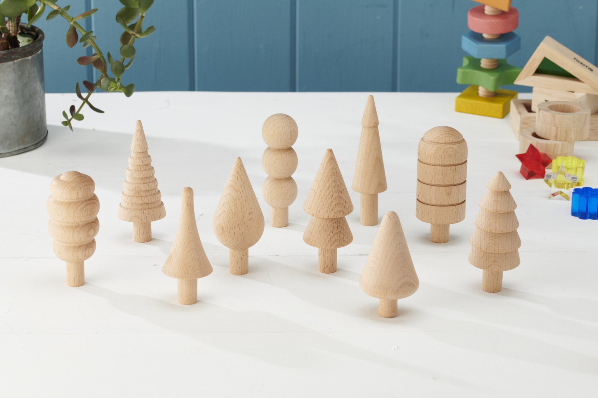 Houten bosbomen set -Tickit