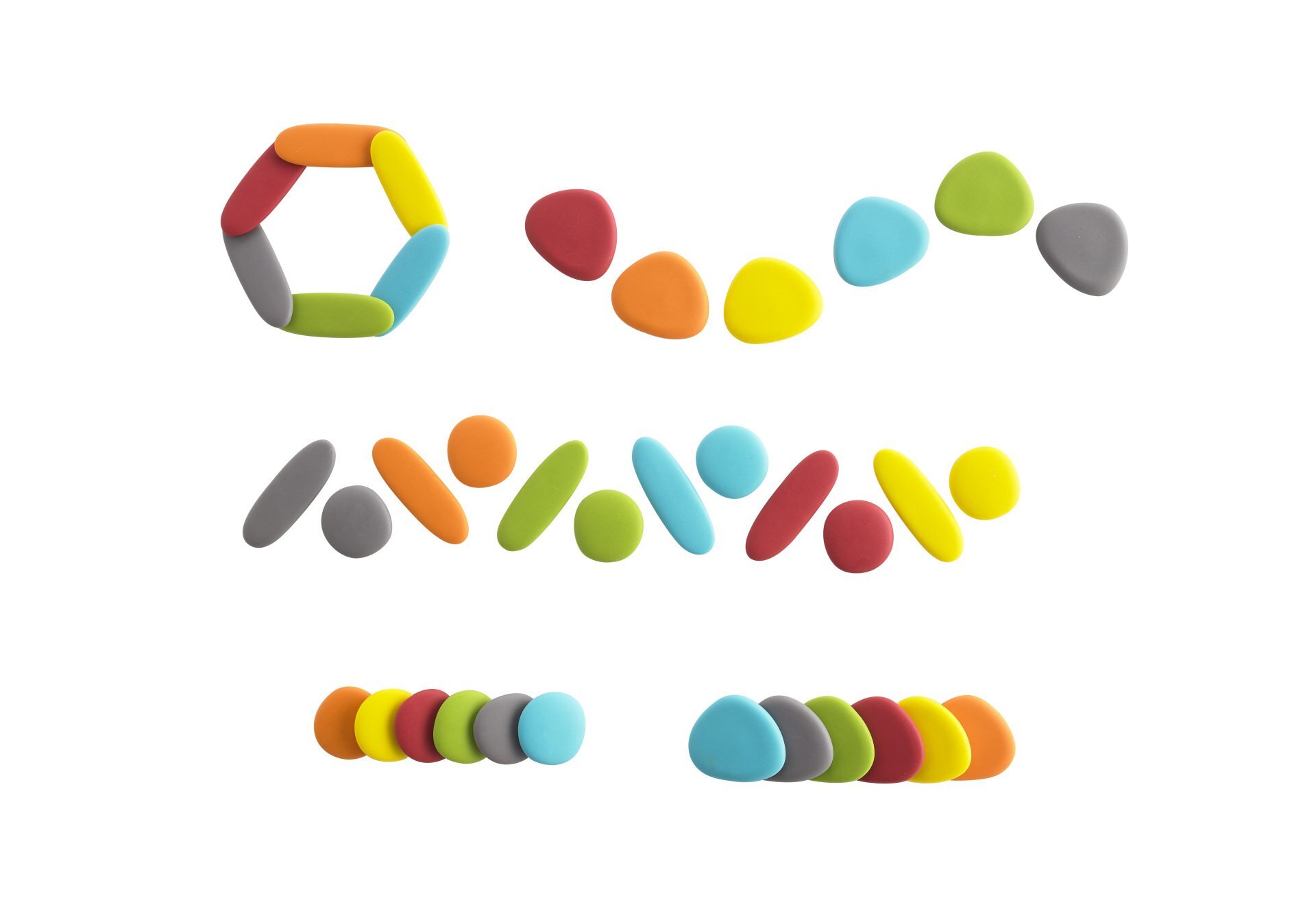 Gekleurde stenen set -Tickit