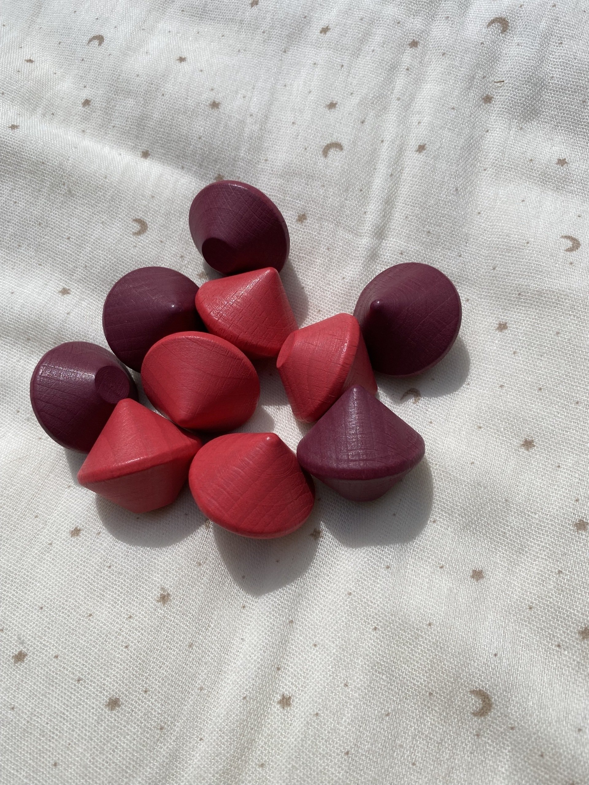 Houten mandala schatten - Juweel - Roze - 10 stuks -Tickit