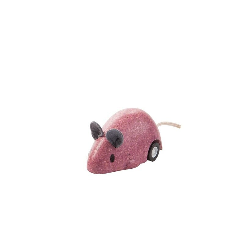 Pull-back muis - Roze - PlanToys