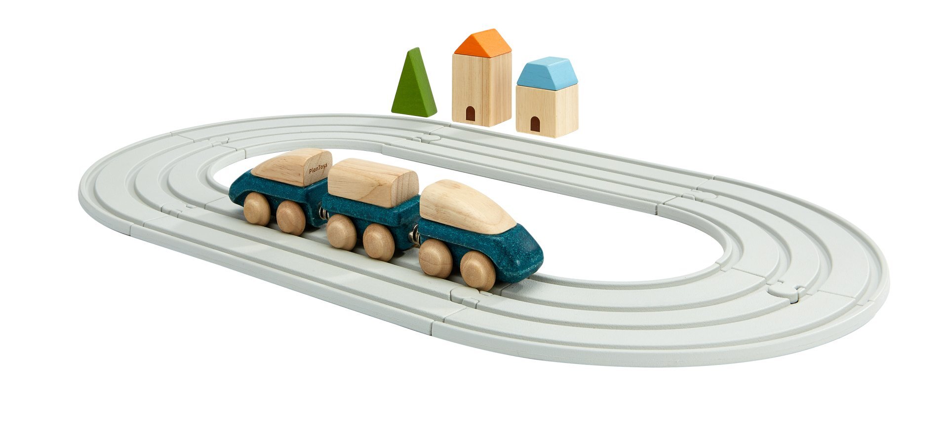 Rubber road & rail - kleine set - PlanToys