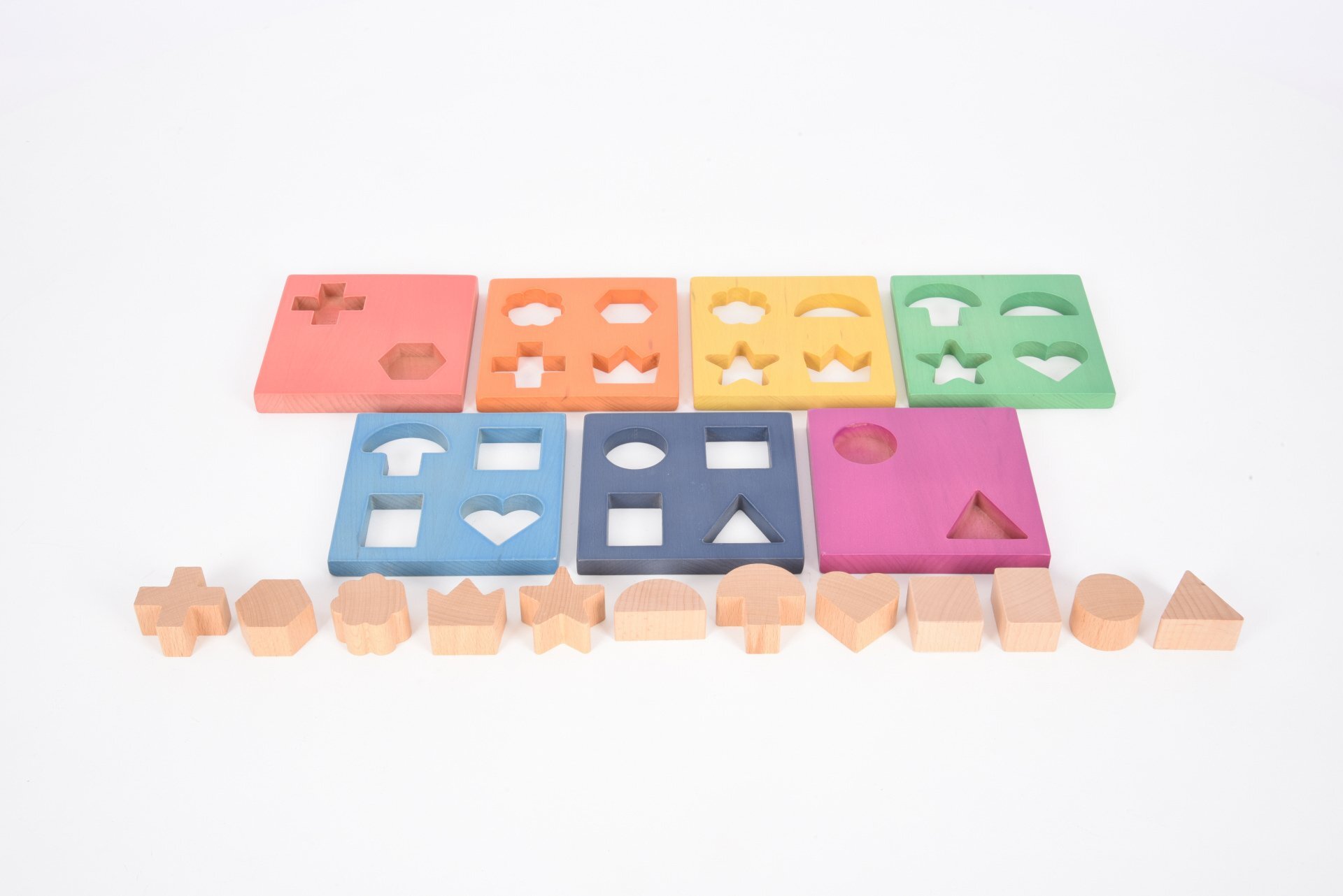 Regenboog houten vormstapelaar - Tickit