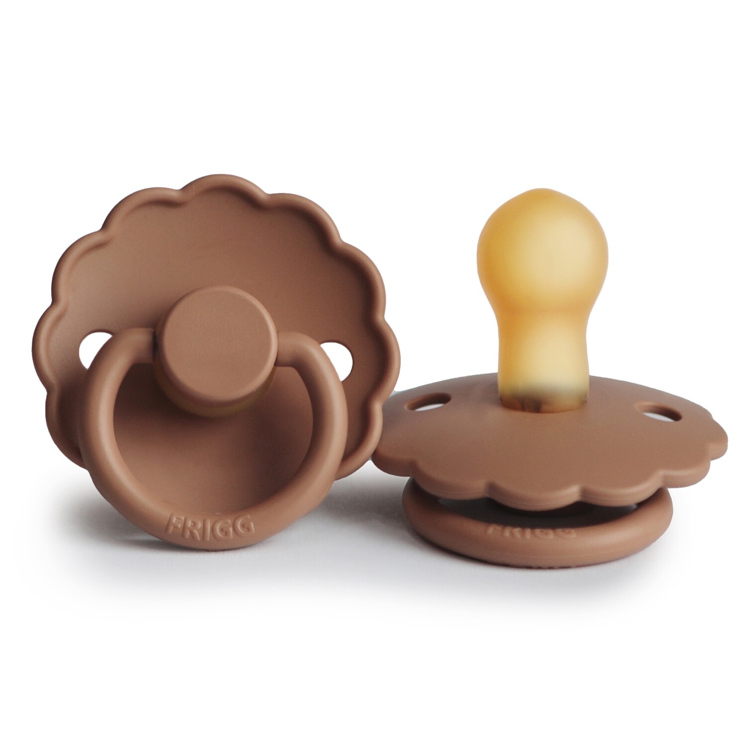 Frigg speen - Daisy Peach bronze  - Latex - T1 (0-6 maanden)
