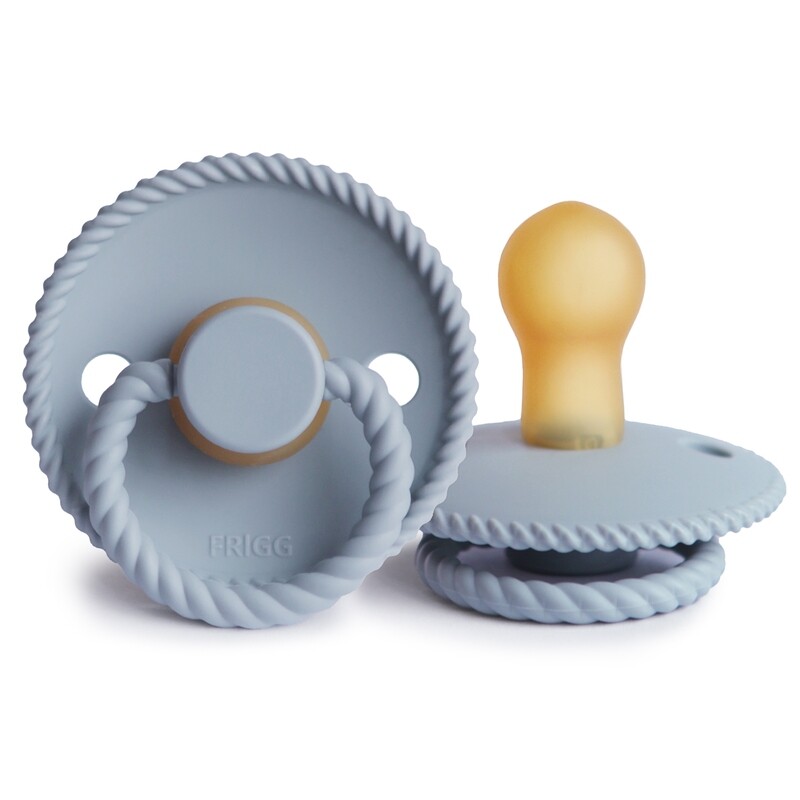 Frigg speen - Rope Powder blue  - Latex - T1 (0-6 maanden)