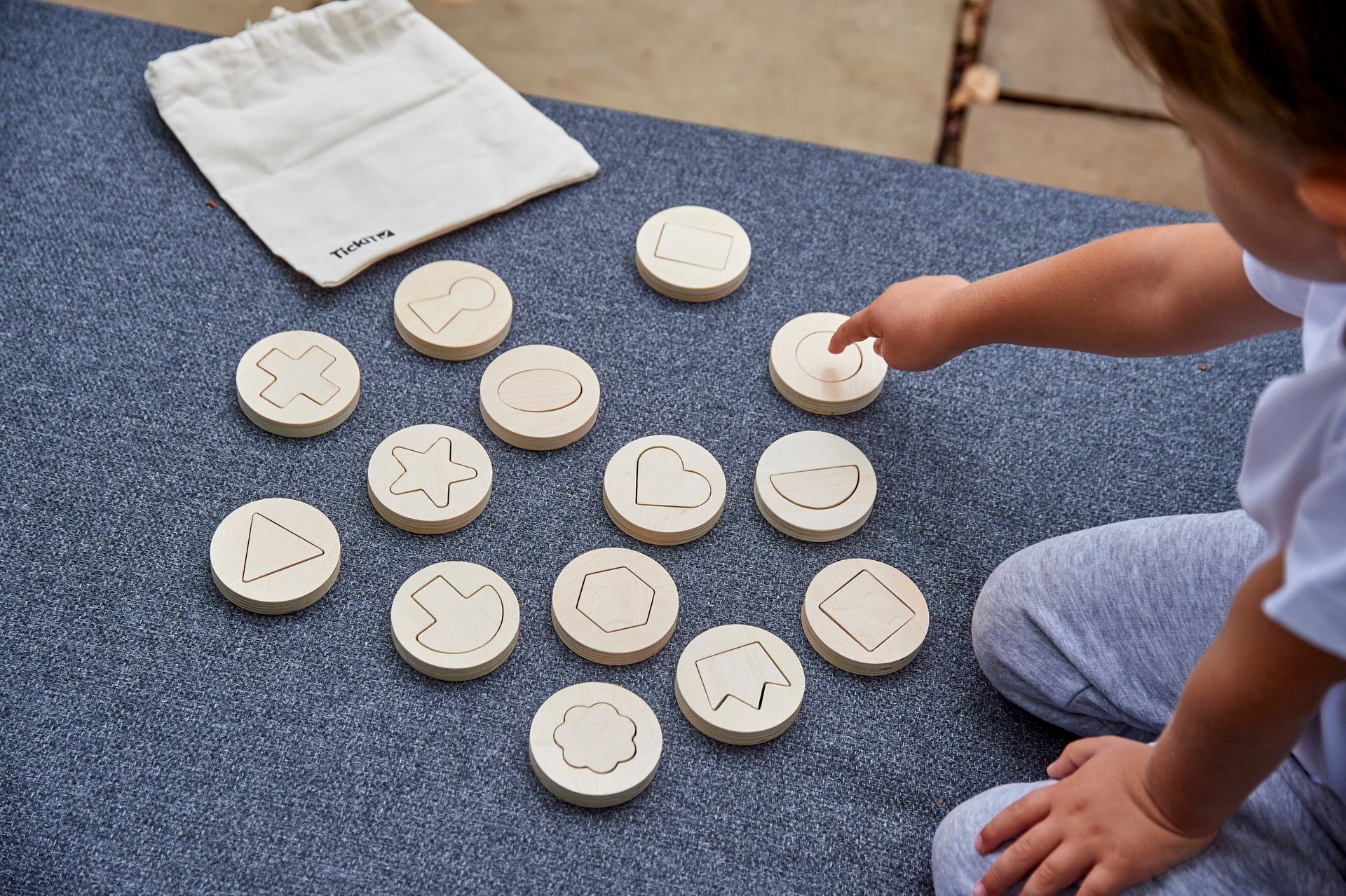 Binnen-buiten houten vormen - Tickit