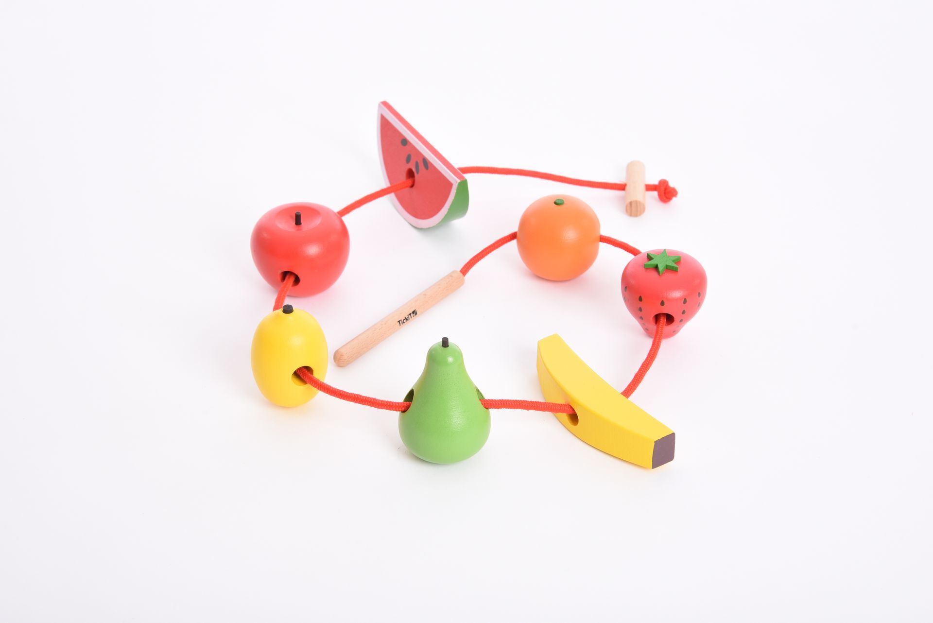 Houten rijg fruit - Tickit