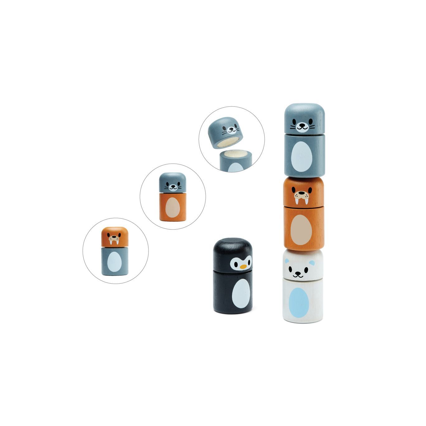 Arctische stapel dieren - PlanToys