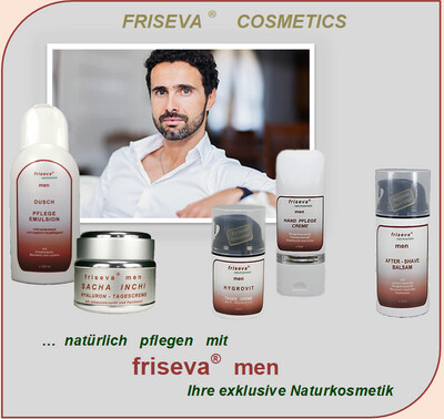 Friseva men   -   Exklusive Naturkosmetik für die männliche Haut