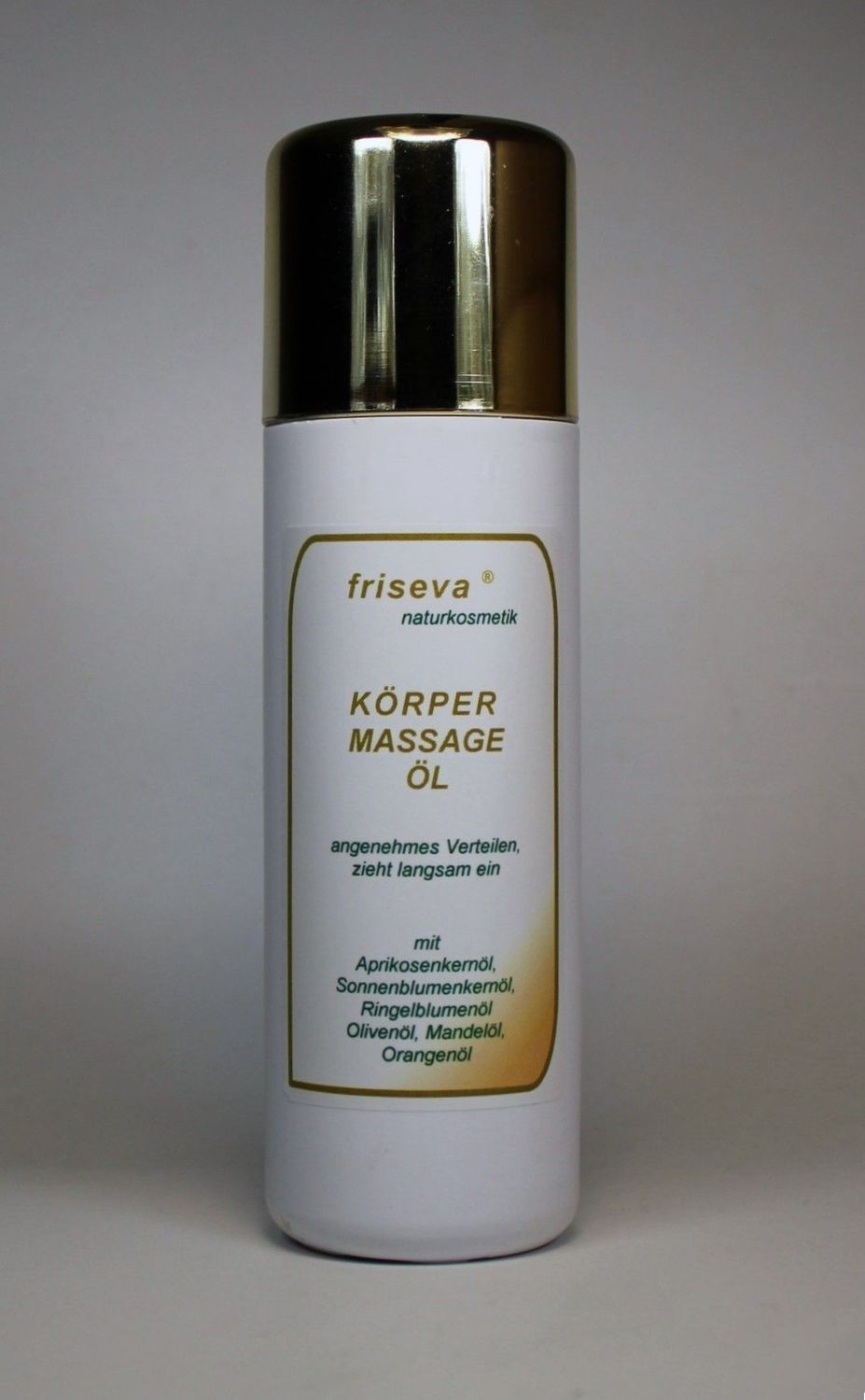 KÖRPERPFLEGE und -MASSAGE  ÖL mit Olivenöl, Orangenöl, Sonnenblumenöl, Ringelblumenöl, Aprikosenkernöl und Mandelöl