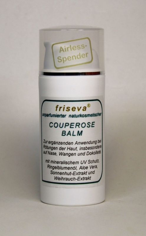 COUPEROSE BALM mit Sonnenhut-Extrakt, Weihrauchöl, Provitamin Panthenol, Aloe Vera, Avocadin- und Defensil-Barriereschutz, und einem natürlichen Breitband-Sonnenschutz COUPEROSE BALM mit Sonnenhut-Extrakt, Weihrauchöl, Provitamin Panthenol, Aloe Vera, Avocadin- und Defensil-Barriereschutz, und einem natürlichen Breitband-Sonnenschutz