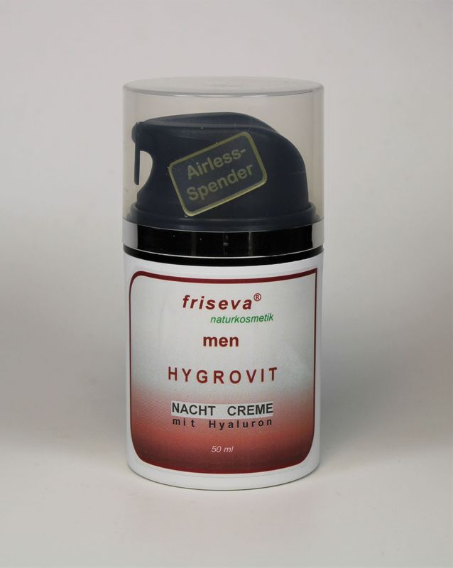HYGROVIT men, Nacht Creme mit Hyaluron, und natürlichem Breitband-Sonnenschutz HYGROVIT men, Nacht Creme mit Hyaluron, und natürlichem Breitband-Sonnenschutz