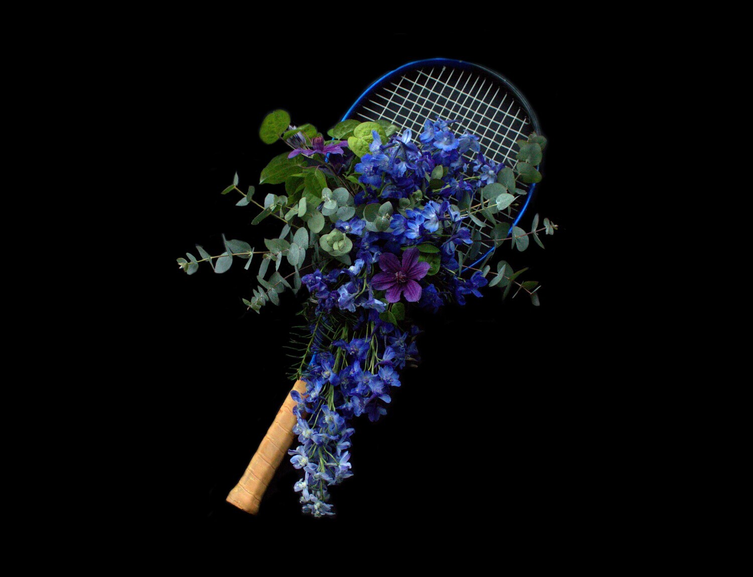 Bloemstuk Tennis blauw