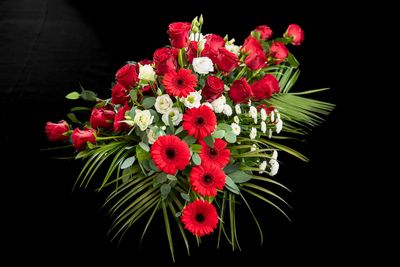 Meer bloemstukken met rood