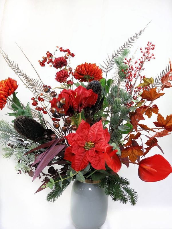 Zijden boeket  Kerst