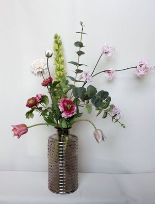 Zijden boeket  Dahlia