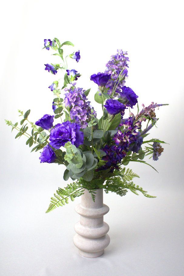 Zijden boeket  Saffier