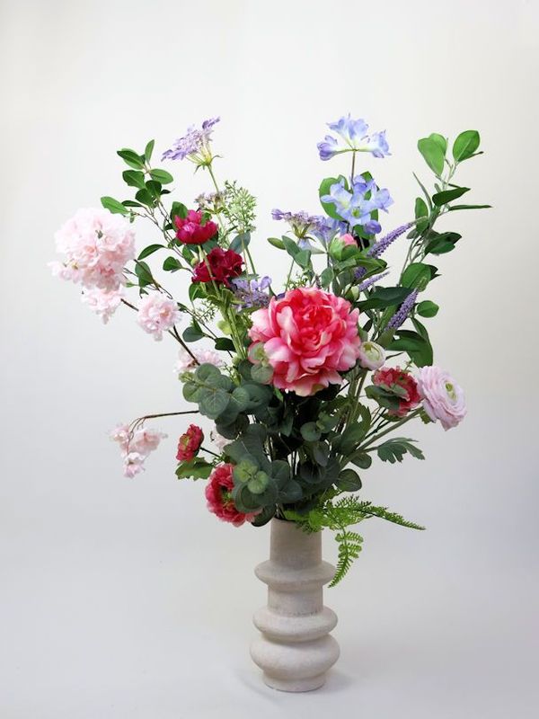 Zijden boeket  Pioen