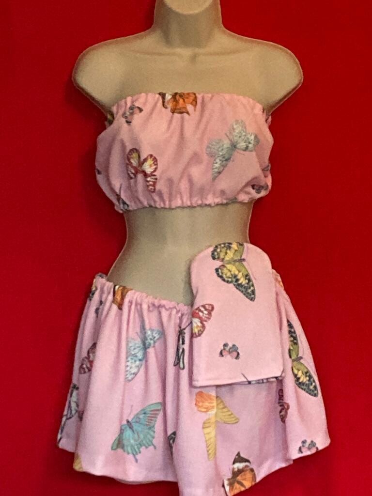 Pink Butterfly- Exclusive 3 Piece Swimwear