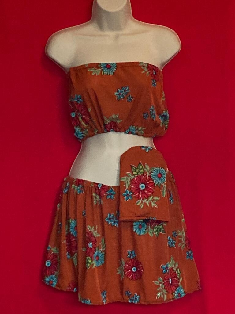 Orange Daisy- Exclusive 3 Piece Swimwear