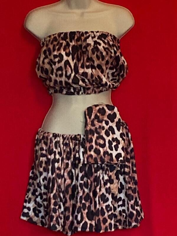 Leopard Lady Brown- Exclusive 3 Piece Swimwear