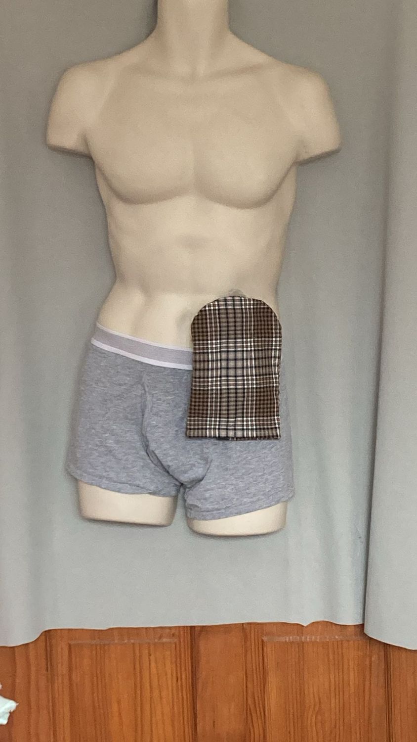 Coffee Check Stretch  - Men’s Stoma Bag Cover