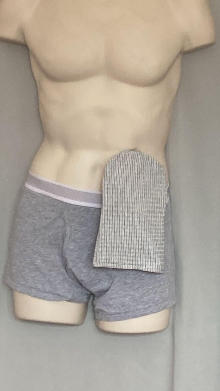Faint Grey Stretch  - Men’s Stoma Bag Cover