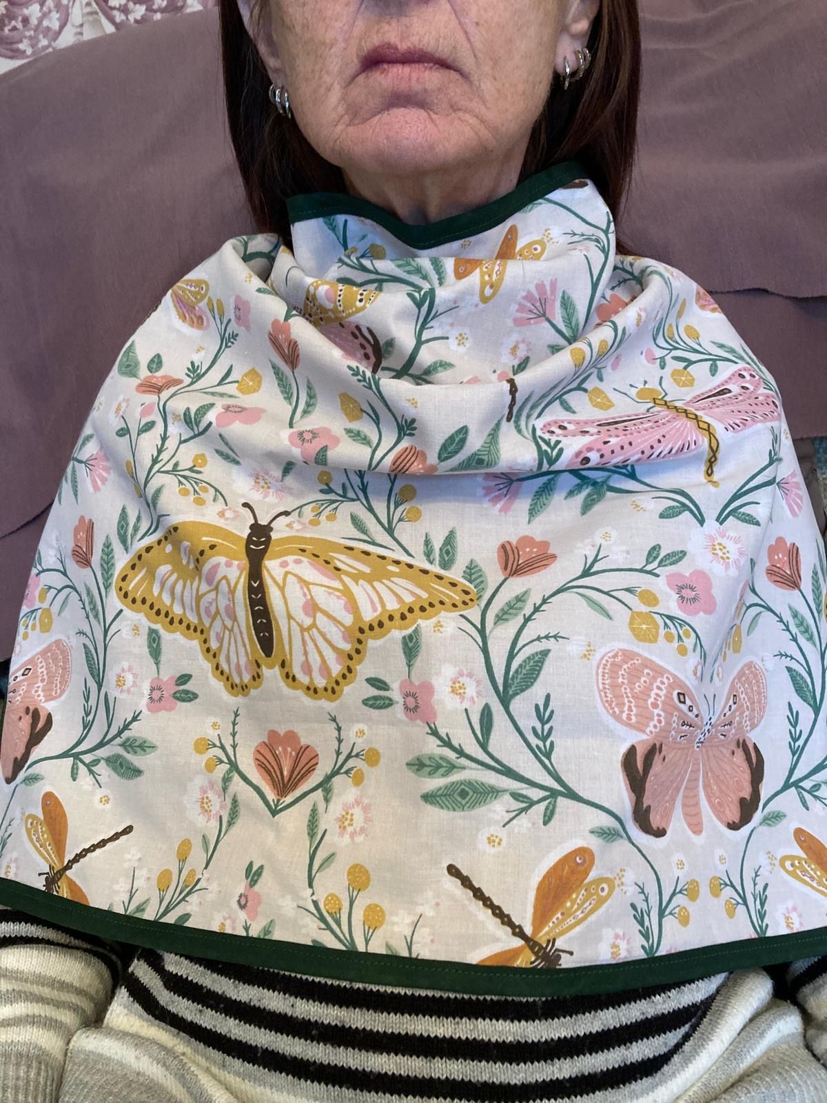 Dark Green Butterfly - Adult Dignified Napkin