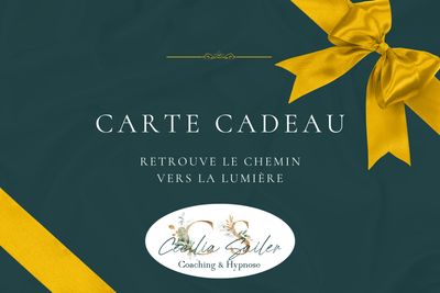 Carte cadeau hypnose personnalisable : offrez bien-être et sérénité