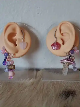 Mushroom Fairy Ear Cuffs
