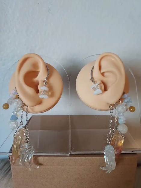 Champagne Angel Ear Cuffs