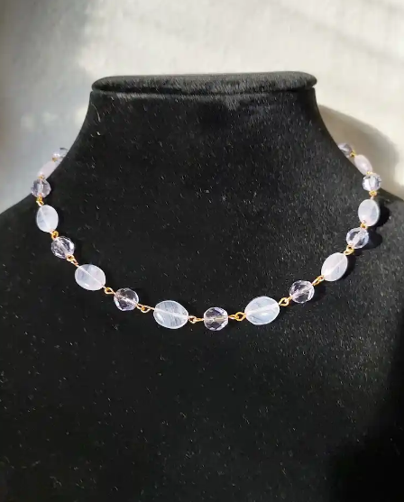 Lilac Lover Beaded Necklace
