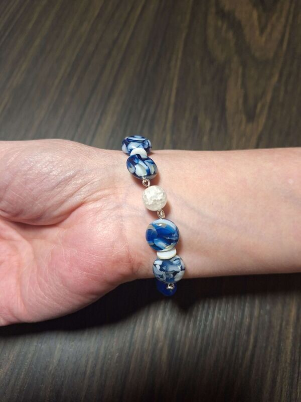 Deep Blue Toggle Bracelet