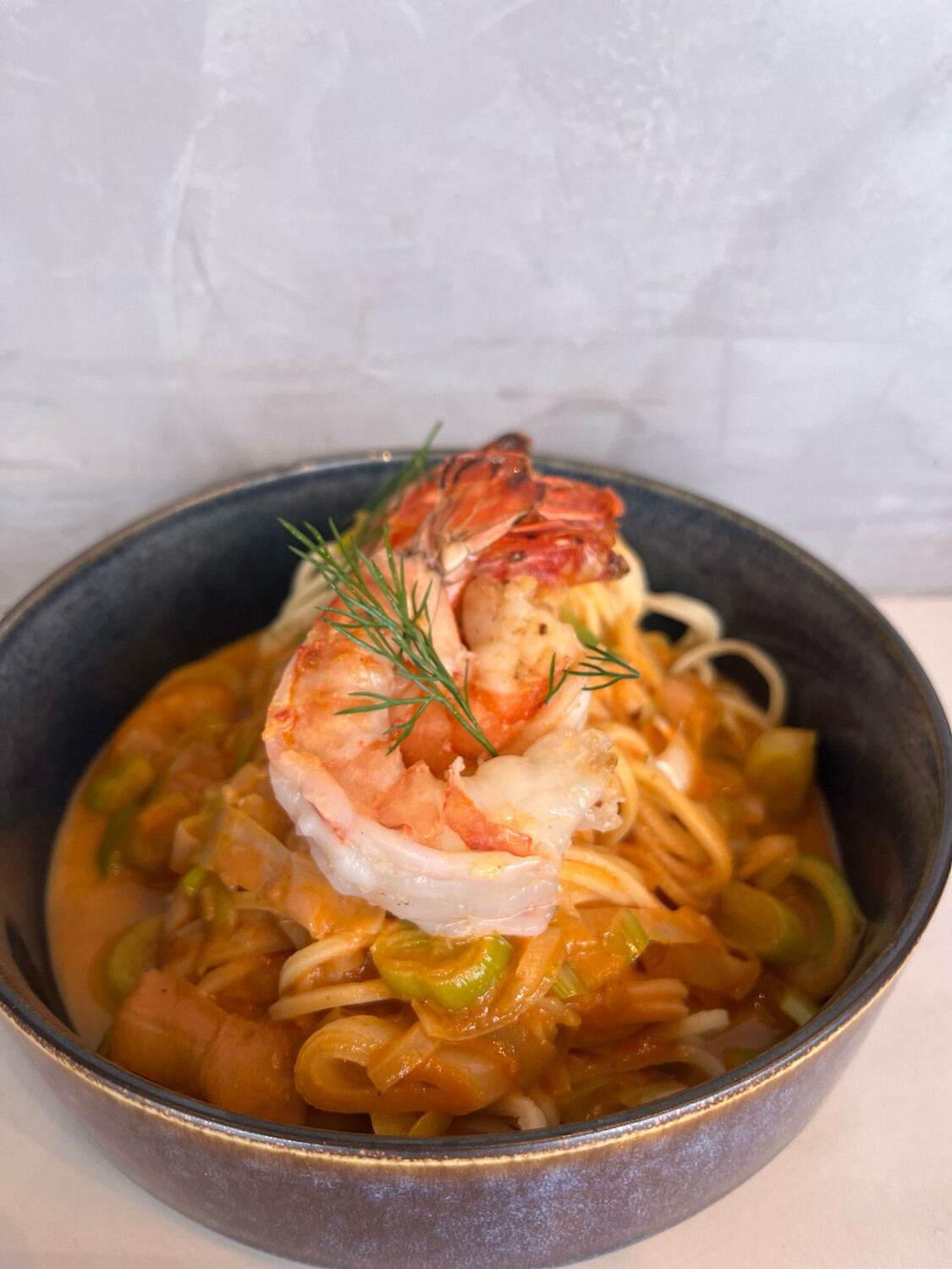 Pasta met scampi