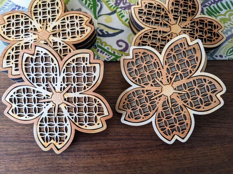 Cherry Blossom Coasters