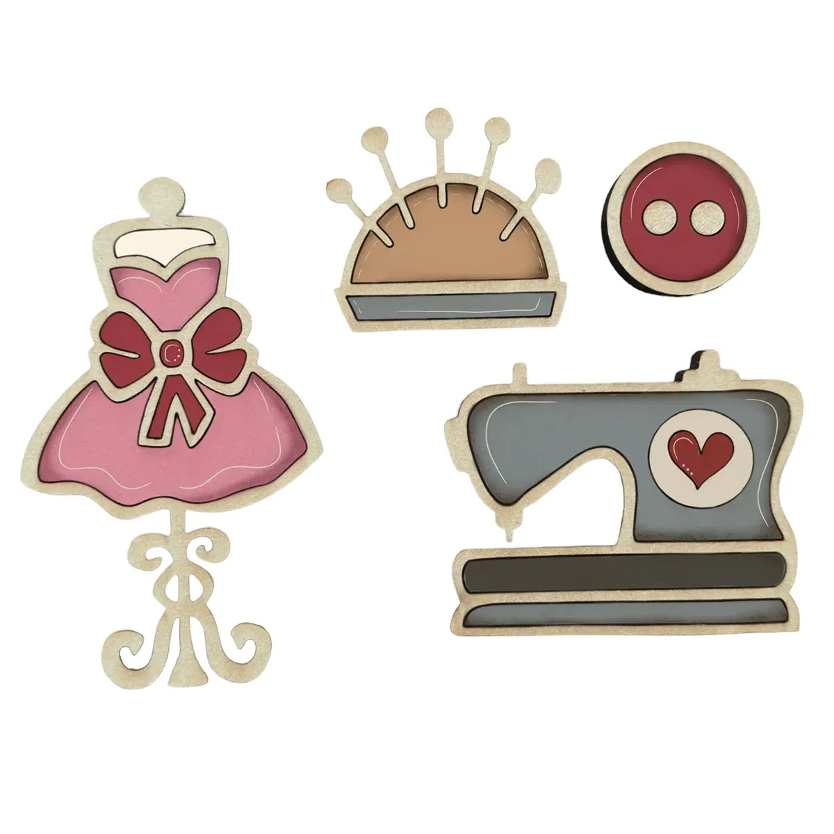 Whimsical Magnets, Hobby Magnets: Let's Sew