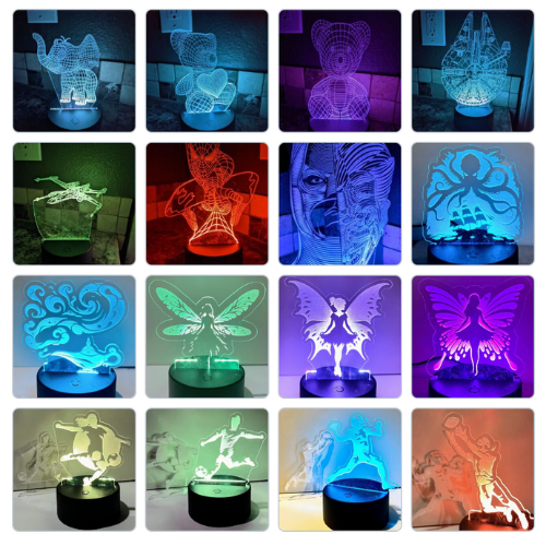 3D Multi-Color Night Light