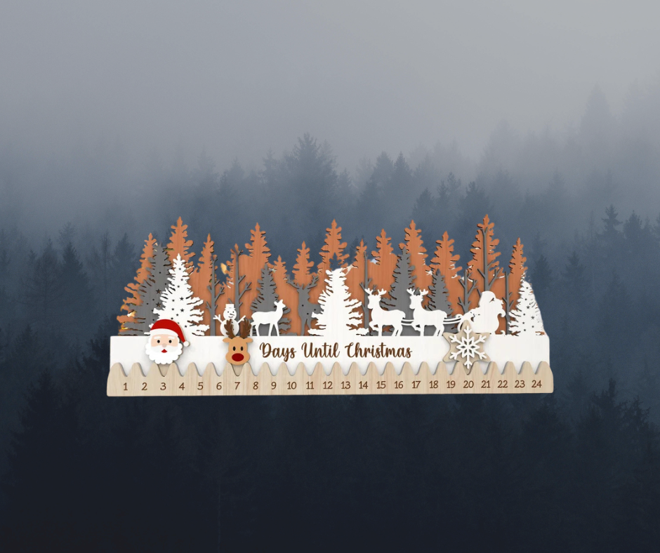 Santa & Woodland Friends Countdown Calendar