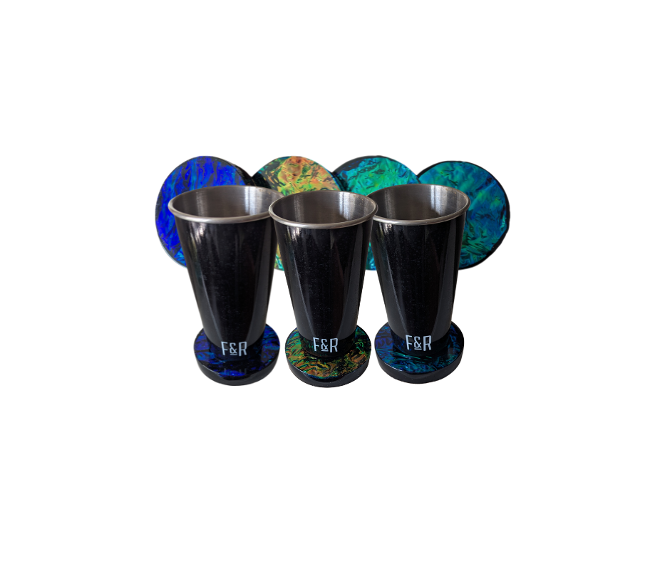 Color Changing Foil Resin Coasters