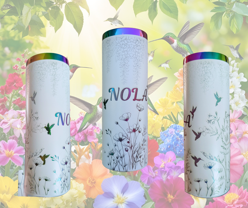 Personalized Rainbow Plated Tumblers