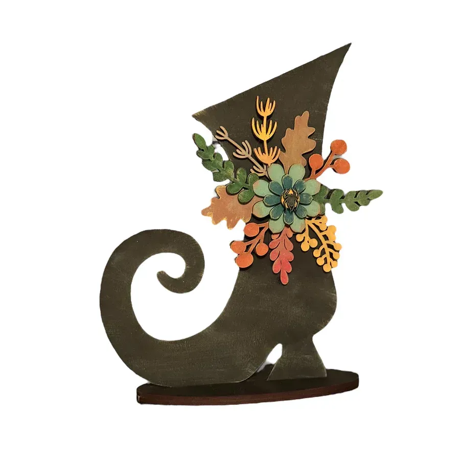 Witch Boot Shelf Sitter