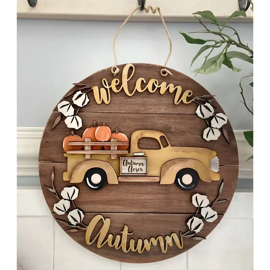 Welcome Autumn Sign