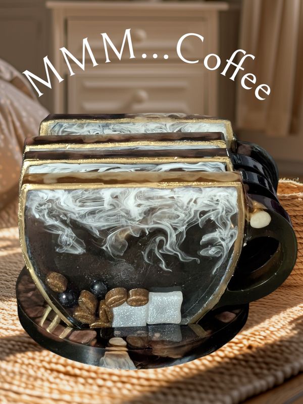 Coffee Cup Shaker Coaster Set