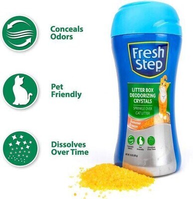 *Fresh Step Cat Litter Crystals in Summer Breeze; Size: 16 oz (1 Pound); Style: Summer Breeze