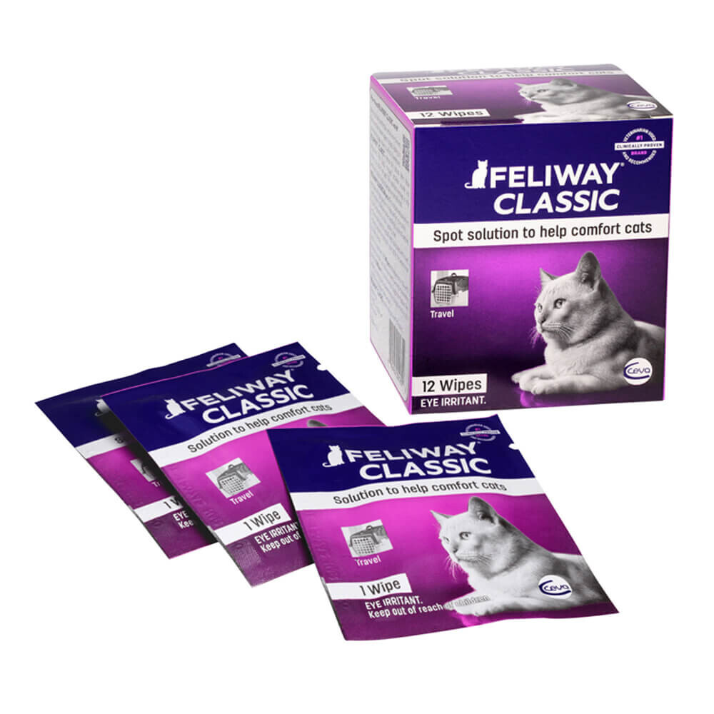 Feliway Classic Animal Health 12 Count Feliway Wipes - SOLD AS A BOX