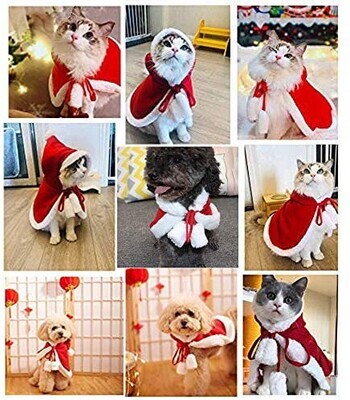 Zhenpony Christmas Cat Dog Dress up Dog Santa Claus Riding Christmas Costume Cowboy Rider Horse Designed Dogs Cats Clothes Funny Christmas Pet Dress Up; Brand: Zhenpony