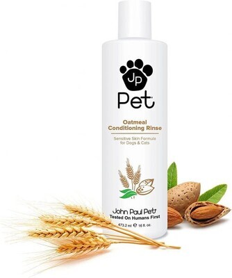 John Paul Pet Oatmeal Conditioning Rinse for Dogs and Cats, Soothing Sensitive Skin Formula, Moisturizes and Revitalizes Dry Skin and Fur; Brand: John Paul Pet; Size: 16-Ounce (1 Pound)