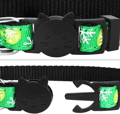 Christmas Frienda Christmas Cat Collars Adjustable Breakaway Cat Collars with Bell Holiday Pet Gift for Christmas Party Cat Accessories; Brand: Frienda