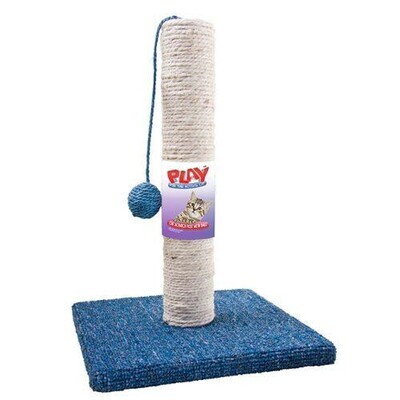 ( 1) PLAY Cat Scratching Post with Ball, 43cm (17.2″) x 30cm (12″)