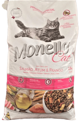 Monello Cat Salmon, Tuna And Chicken Dry Food, 15kg