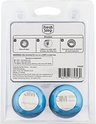 Fresh Step for Pets Litter Box Deodorizing Pods Adhesive Air Freshener; Brand: Fresh Step